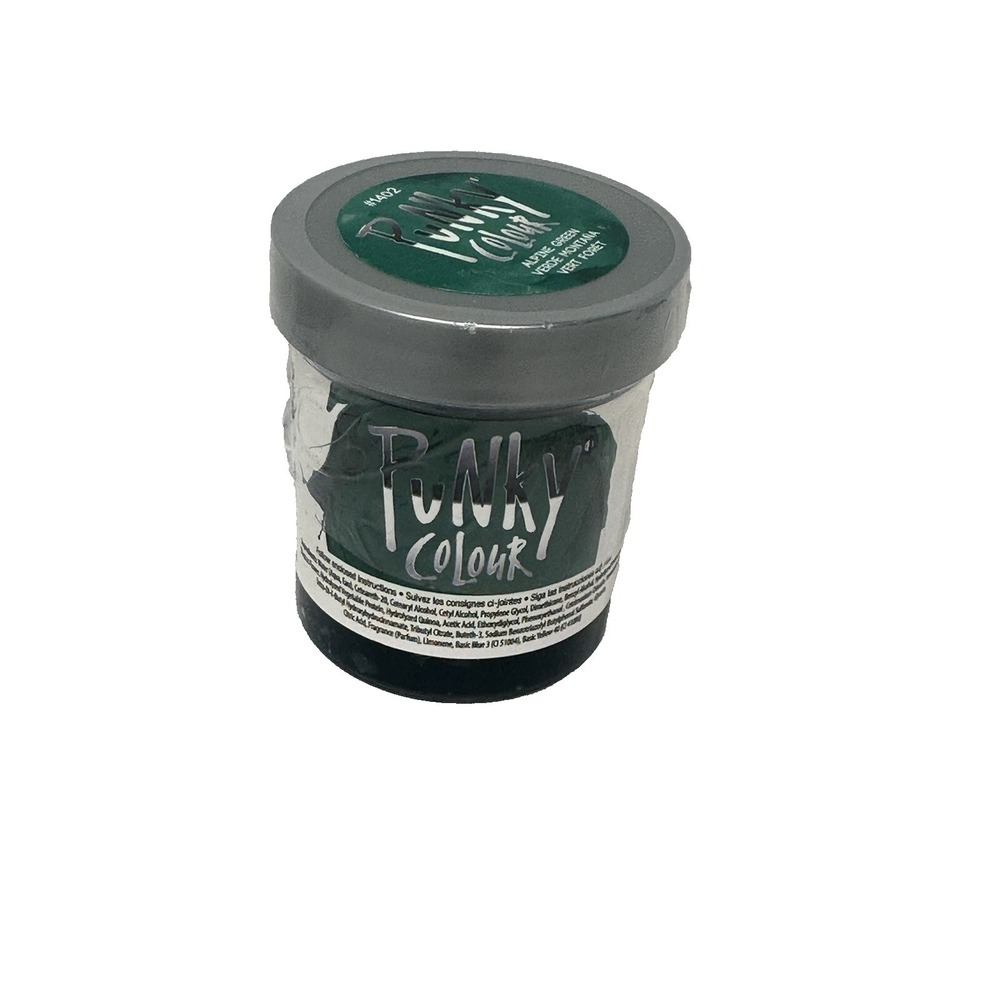 green hair dye PUNKY COLOUR 1402 ALPINE GREEN 3 fl oz